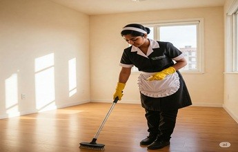 Spotless empty room after a move-out cleaning service